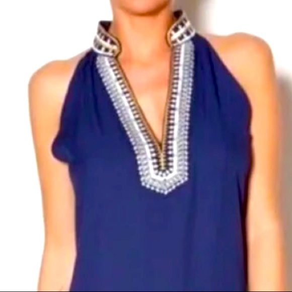 THML - Chana Beautiful embroidered halter dress